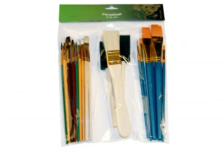 Artino Malerpenselsæt Ass. størrelser - 25 stk